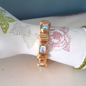 Vendome Gold & Iridescent Crystal Bracelet 🎁
